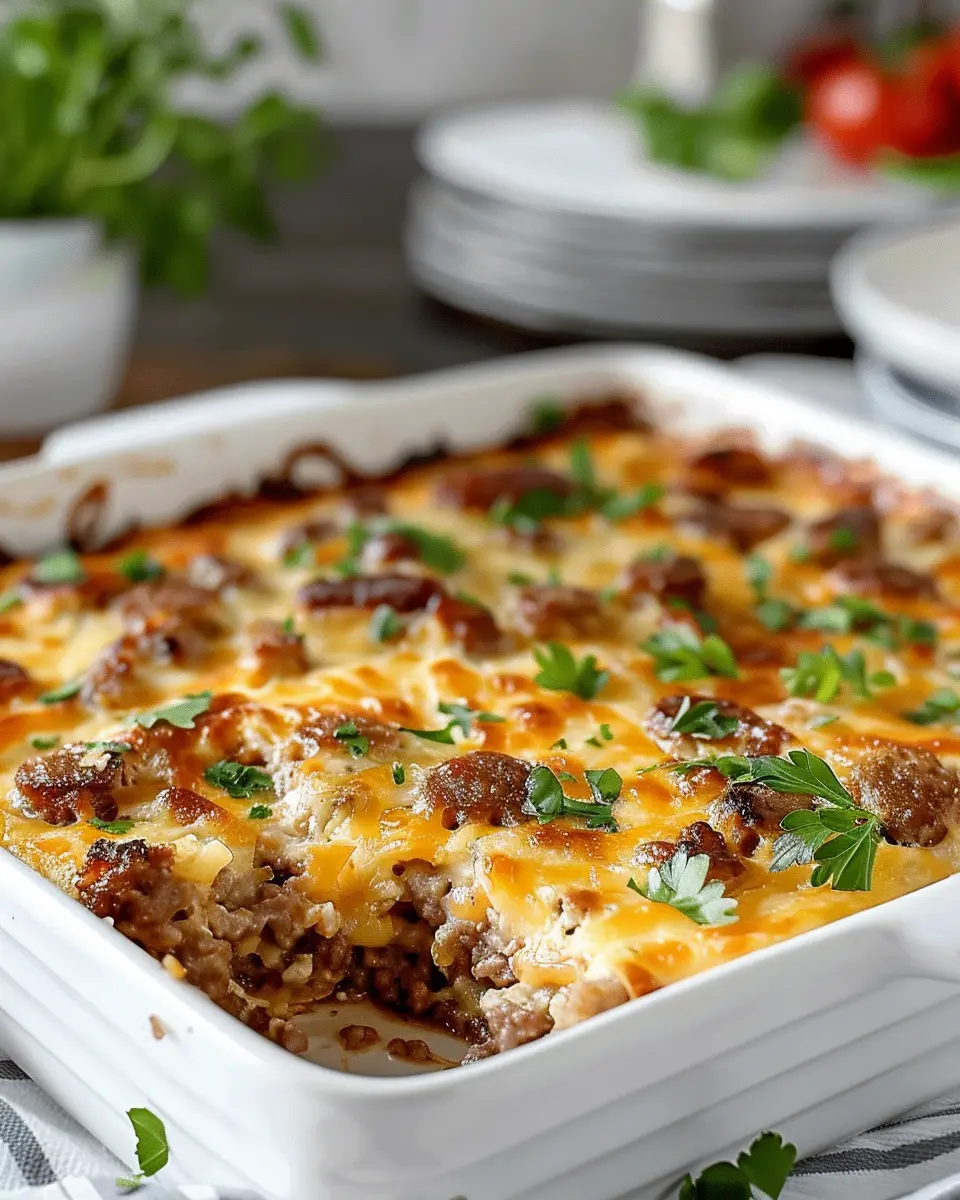 Pancake Sausage Casserole: Easy Recipe with Turkey Bacon and Chicken Ham