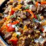 Steak Queso Rice