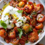 Juicy Roasted Tomatoes with Burrata