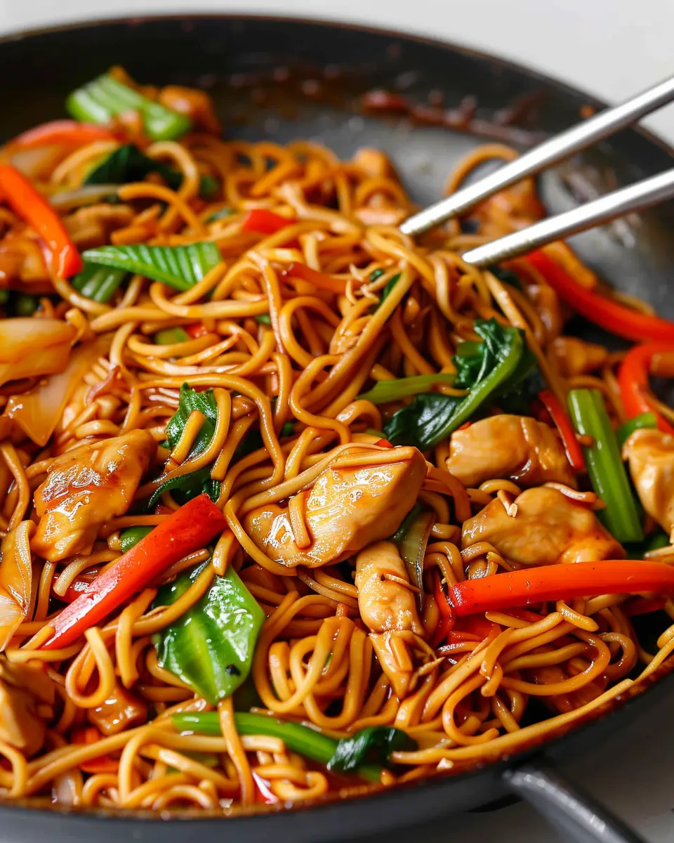 Easy Chicken Lo Mein Recipe: A Juicy Twist with Turkey Bacon