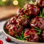Best Christmas Cranberry Meatballs