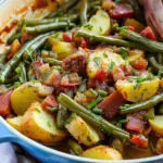 Smothered Green Beans and Potatoes-Cajun Style