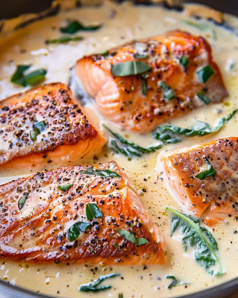 Tuscan Salmon with Parmesan Cream Sauce: A Deliciously Easy Recipe