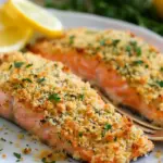 Crispy Parmesan Crusted Baked Salmon