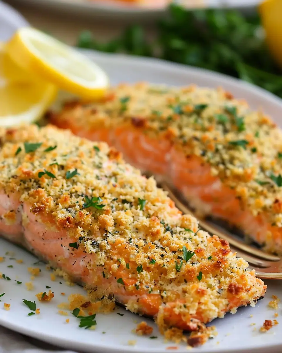 Crispy Parmesan Crusted Baked Salmon: A Joyful Dinner Delight