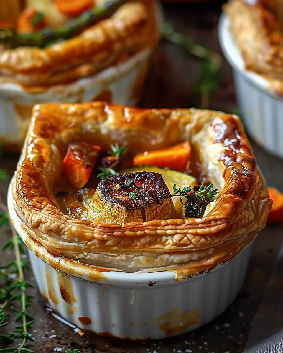 Roasted Autumn Vegetable Pot Pies for Cozy Nights In
