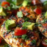 Fiesta Lime Chicken Recipe with Avocado