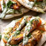 Sheet Pan Chicken Pitas with Herby Ranch