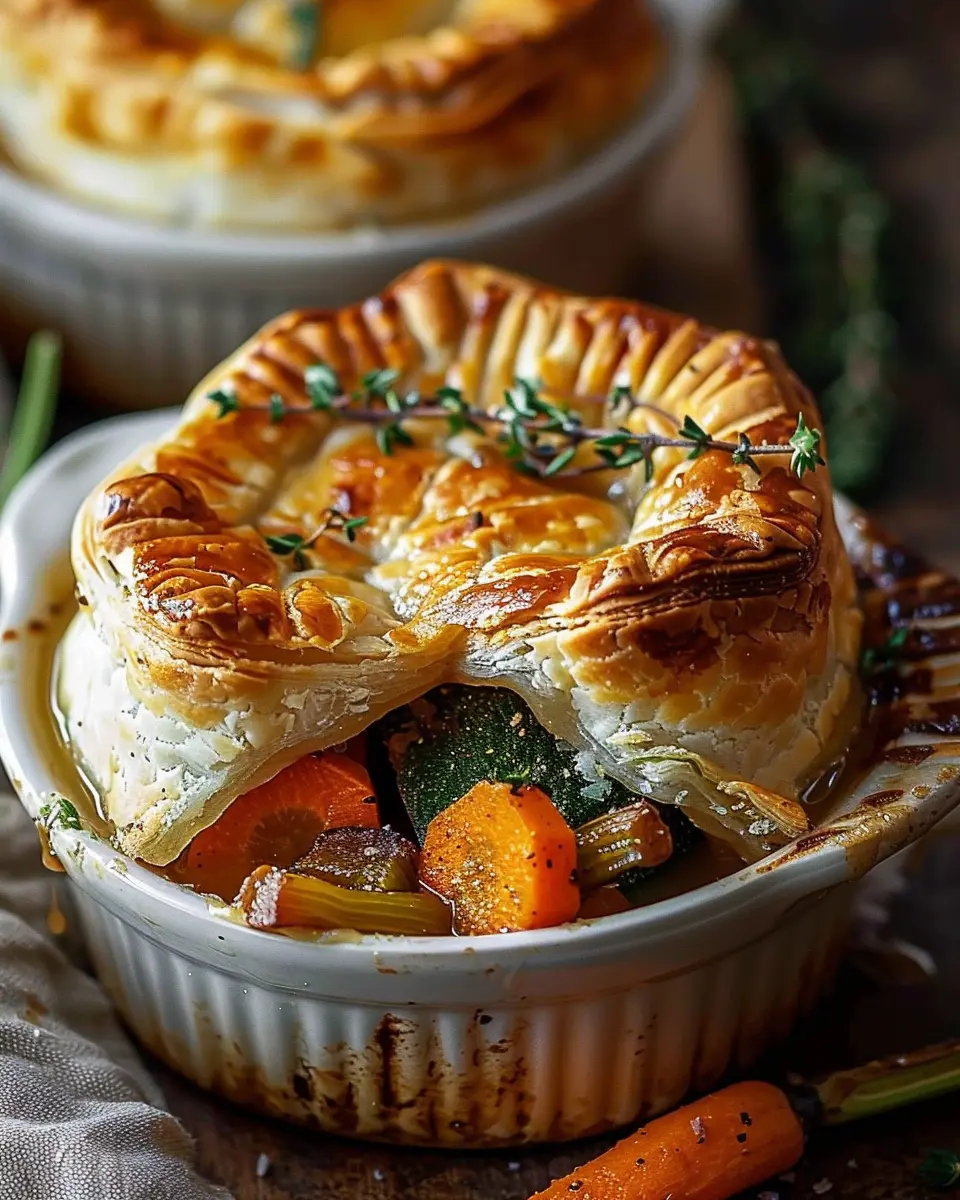Roasted Autumn Vegetable Pot Pies: Heartwarming and Hearty Delight