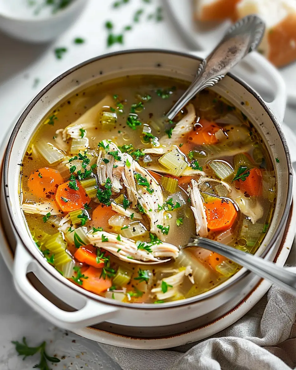 Chicken Soup Magic: Easy Comfort Food with Turkey Bacon Delight